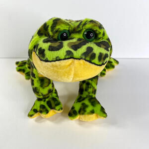 Ganz Green Bullfrog Plush 11 Inches no code